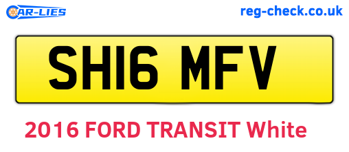 SH16MFV are the vehicle registration plates.