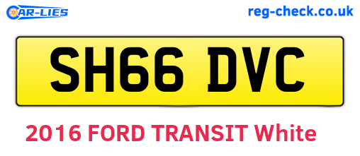 SH66DVC are the vehicle registration plates.
