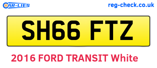 SH66FTZ are the vehicle registration plates.