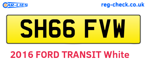 SH66FVW are the vehicle registration plates.
