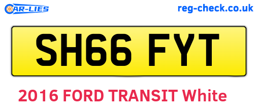 SH66FYT are the vehicle registration plates.