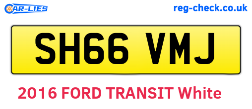 SH66VMJ are the vehicle registration plates.