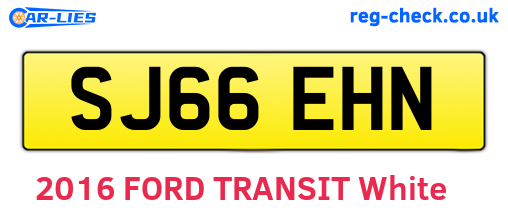 SJ66EHN are the vehicle registration plates.