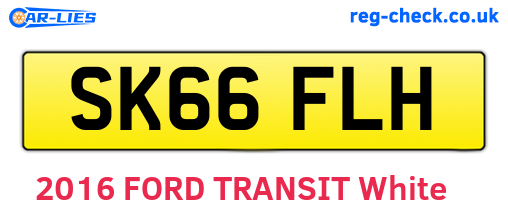 SK66FLH are the vehicle registration plates.