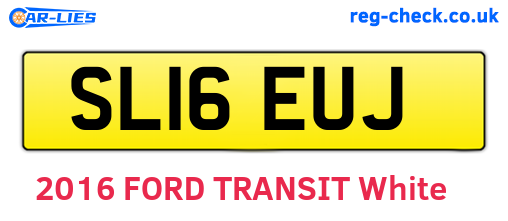 SL16EUJ are the vehicle registration plates.