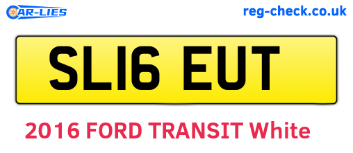 SL16EUT are the vehicle registration plates.