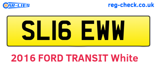 SL16EWW are the vehicle registration plates.