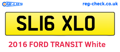 SL16XLO are the vehicle registration plates.