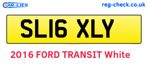 SL16XLY are the vehicle registration plates.