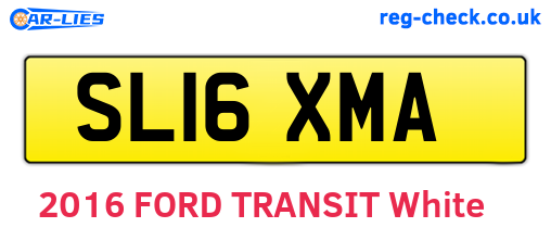 SL16XMA are the vehicle registration plates.