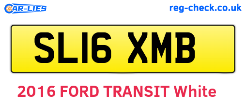 SL16XMB are the vehicle registration plates.