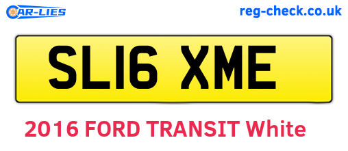 SL16XME are the vehicle registration plates.