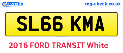 SL66KMA are the vehicle registration plates.