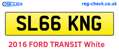 SL66KNG are the vehicle registration plates.