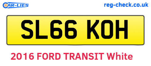 SL66KOH are the vehicle registration plates.