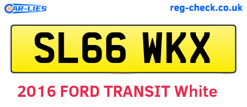 SL66WKX are the vehicle registration plates.