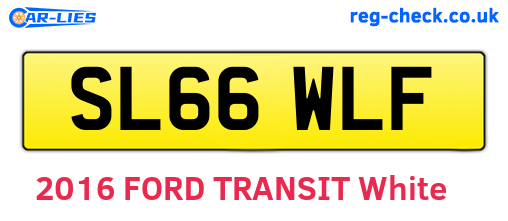 SL66WLF are the vehicle registration plates.