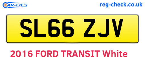 SL66ZJV are the vehicle registration plates.