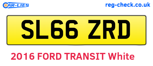 SL66ZRD are the vehicle registration plates.
