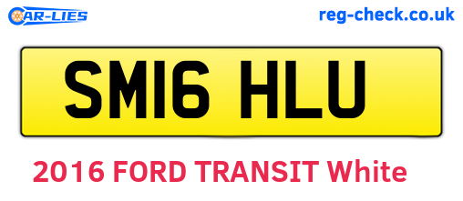 SM16HLU are the vehicle registration plates.