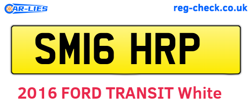 SM16HRP are the vehicle registration plates.