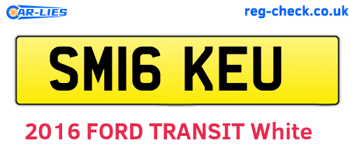 SM16KEU are the vehicle registration plates.