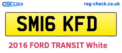 SM16KFD are the vehicle registration plates.