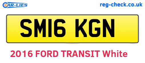 SM16KGN are the vehicle registration plates.