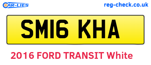 SM16KHA are the vehicle registration plates.