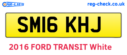 SM16KHJ are the vehicle registration plates.