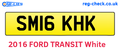 SM16KHK are the vehicle registration plates.