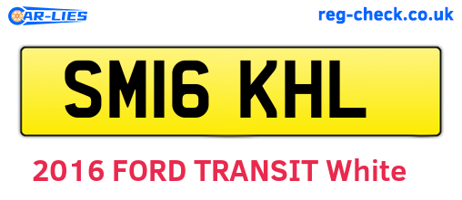SM16KHL are the vehicle registration plates.