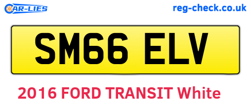 SM66ELV are the vehicle registration plates.