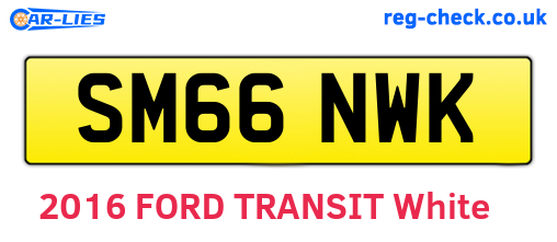 SM66NWK are the vehicle registration plates.