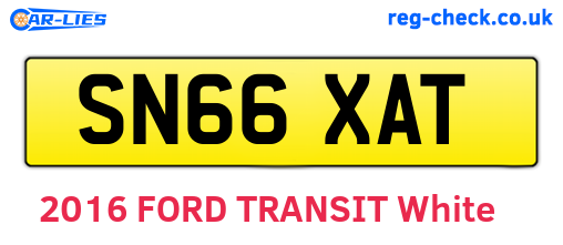 SN66XAT are the vehicle registration plates.