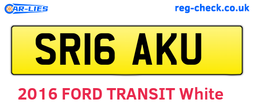 SR16AKU are the vehicle registration plates.
