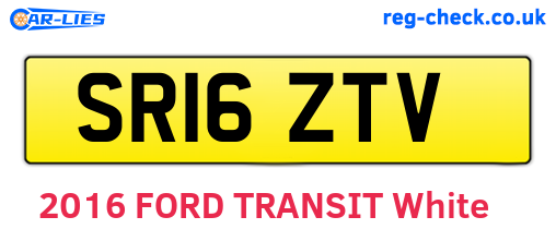 SR16ZTV are the vehicle registration plates.