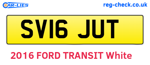 SV16JUT are the vehicle registration plates.