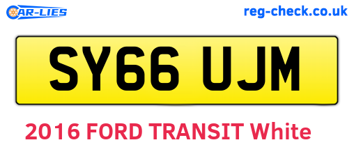 SY66UJM are the vehicle registration plates.