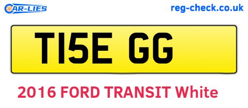 T15EGG are the vehicle registration plates.