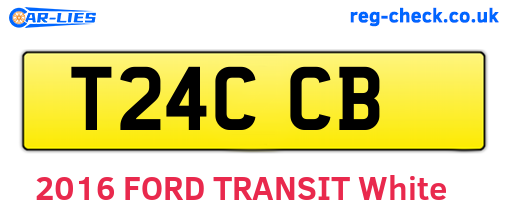 T24CCB are the vehicle registration plates.