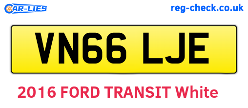VN66LJE are the vehicle registration plates.