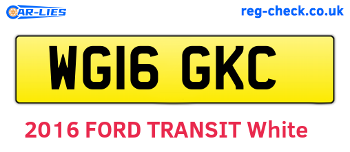 WG16GKC are the vehicle registration plates.