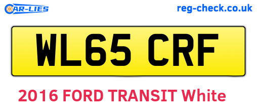 WL65CRF are the vehicle registration plates.