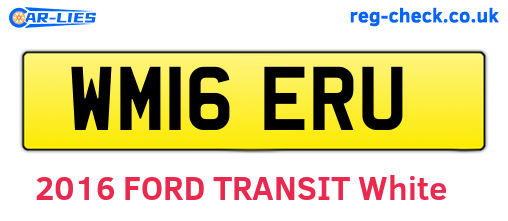 WM16ERU are the vehicle registration plates.