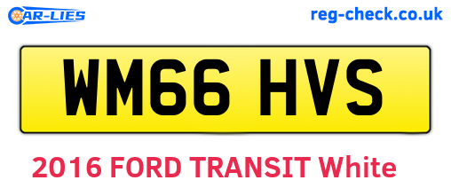 WM66HVS are the vehicle registration plates.