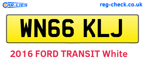 WN66KLJ are the vehicle registration plates.