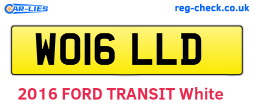 WO16LLD are the vehicle registration plates.