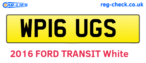 WP16UGS are the vehicle registration plates.