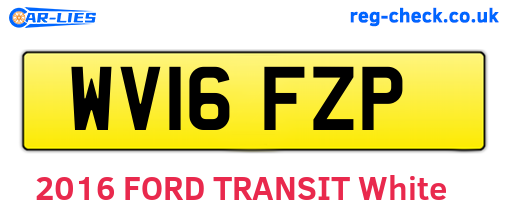 WV16FZP are the vehicle registration plates.